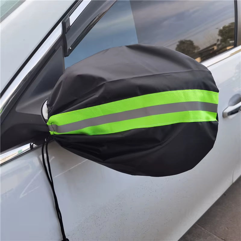 Universal Waterproof Rearview Mirror Protective Covers - Winter Snow and Ice Shield for Automotive Use