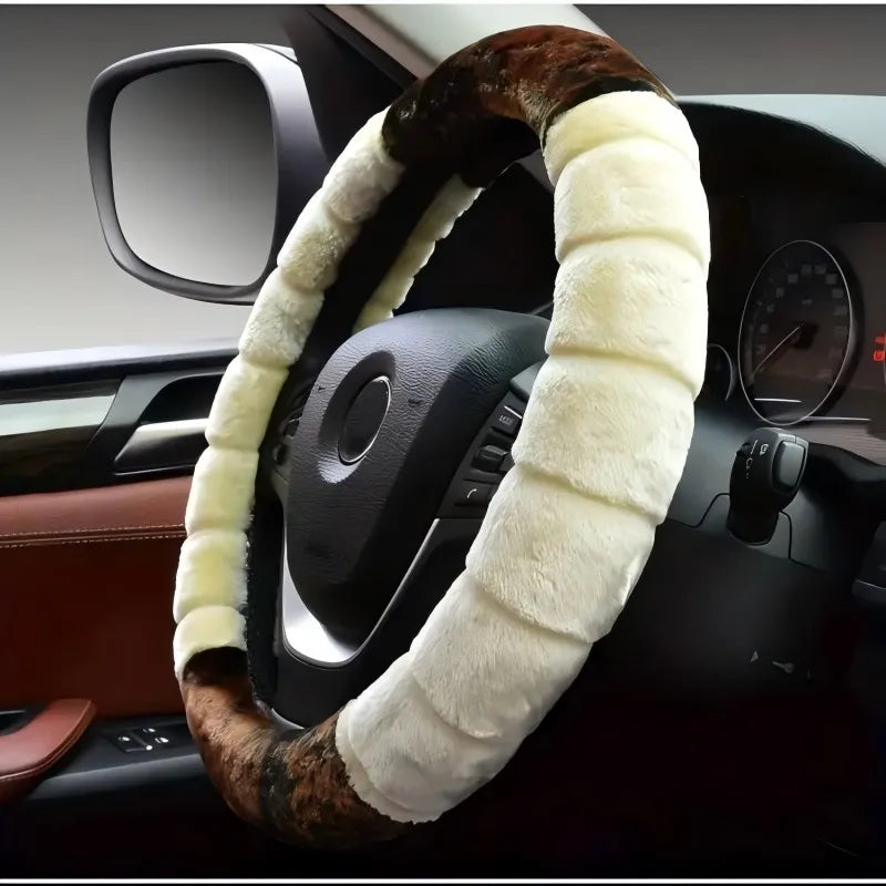 Cartoon-Themed Steering Wheel Cover - 15 Inch Universal Protector for Women's Vehicles