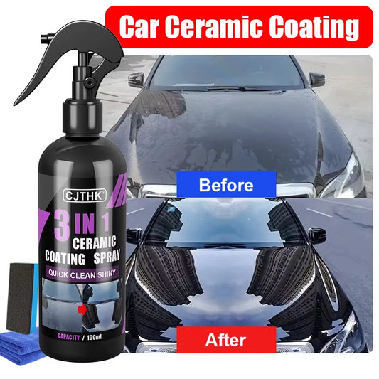Ceramic Nano Coating for Vehicles - Hydrophobic Anti-Scratch Liquid Protection and Polishing Solution